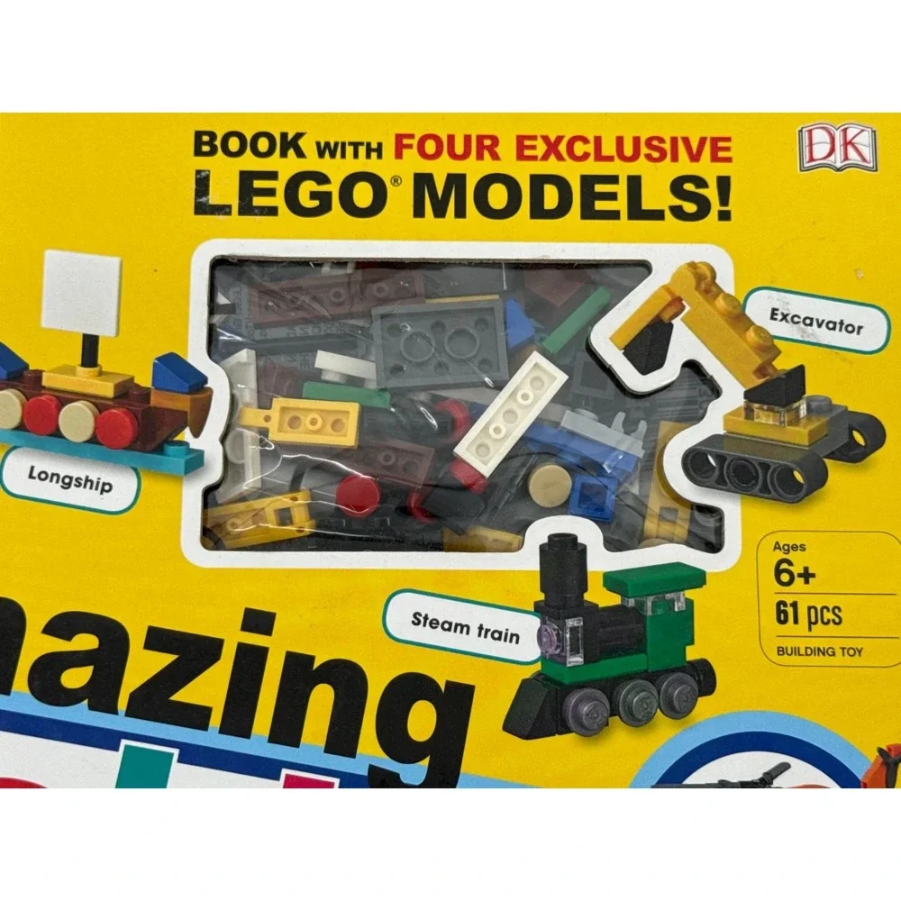Lego Amazing Vehicles Book w/ Pcs Build Set DK Steam 2020